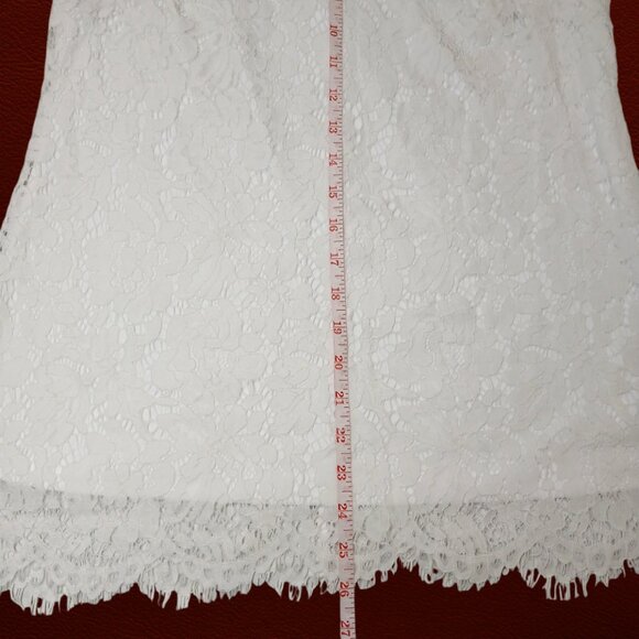 Isaac Mizrahi Live! White Floral Lace Loft Petite Sleeveless Tank Top Blouse S/M - Picture 12 of 12